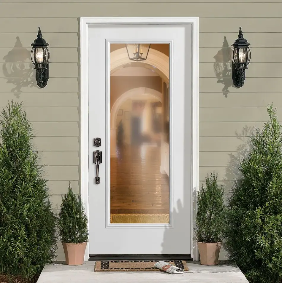 8401 -   FULL LITE EXTERIOR DOOR STEEL SKIN - SINGLE - WOOD EXTERIOR DOOR (LEAF ONLY, LEFT, 80", 24")