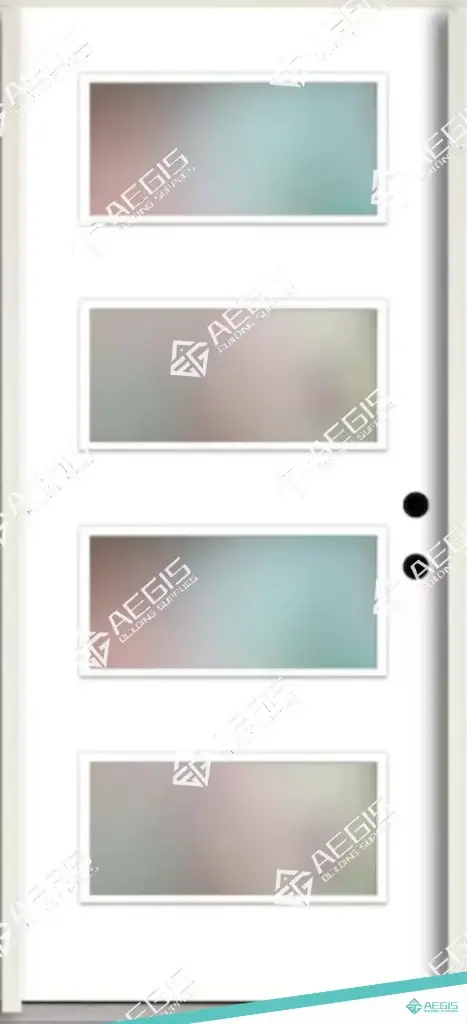 8407 - 5 LITE - SINGLE - WOOD EXTERIOR DOOR (LEAF ONLY, LEFT, 80", 24")