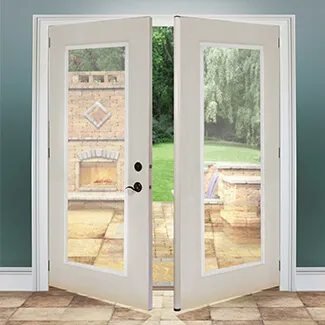 8411 -   DOUBLE FULL LITE EXTERIOR DOOR STEEL SKIN (LEAF ONLY, LEFT, 80", 2x24")