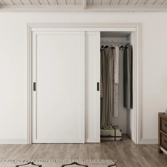 80303 - BYPASS SLIDING WOOD INTERIOR DOORS (LEAF ONLY, LEFT, HOLLOW, 1 PANEL, 80", 24")