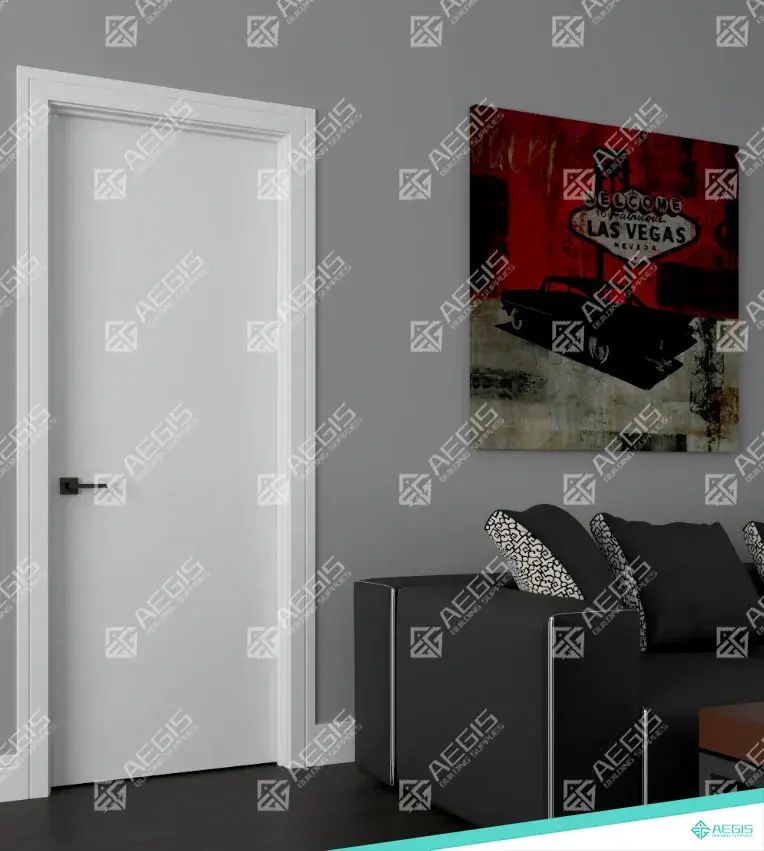 8301 - SINGLE SWING INTERIOR DOOR (LEAF ONLY, LEFT, HOLLOW, 1 PANEL, 80", 24")