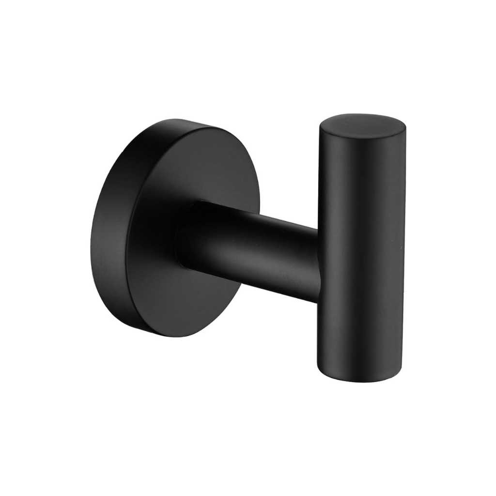 101101 - ROUND ROBE HOOK TYPE 01 (MATTE BLACK)