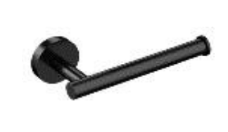 101201 - ROUND TOILET PAPER HOLDER TYPE 01 (MATTE BLACK)