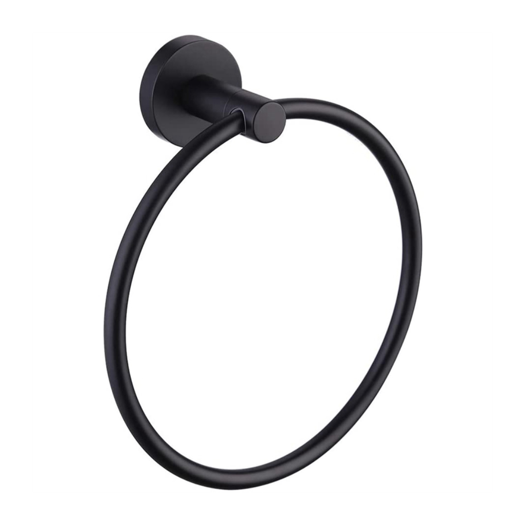 101301 - ROUND TOWEL RING TYPE 01 (MATTE BLACK)