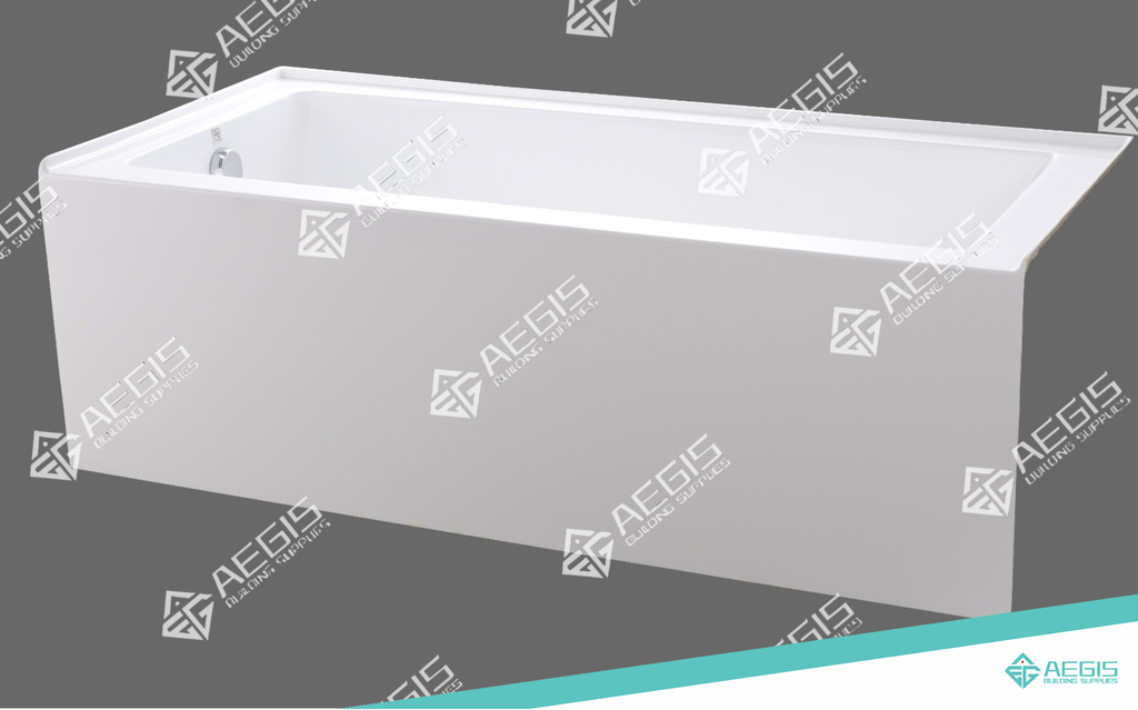220901 - DROP IN ACRYLIC BATHTUB THREE SIDE SKIRT FLAT (LEFT HOLE)