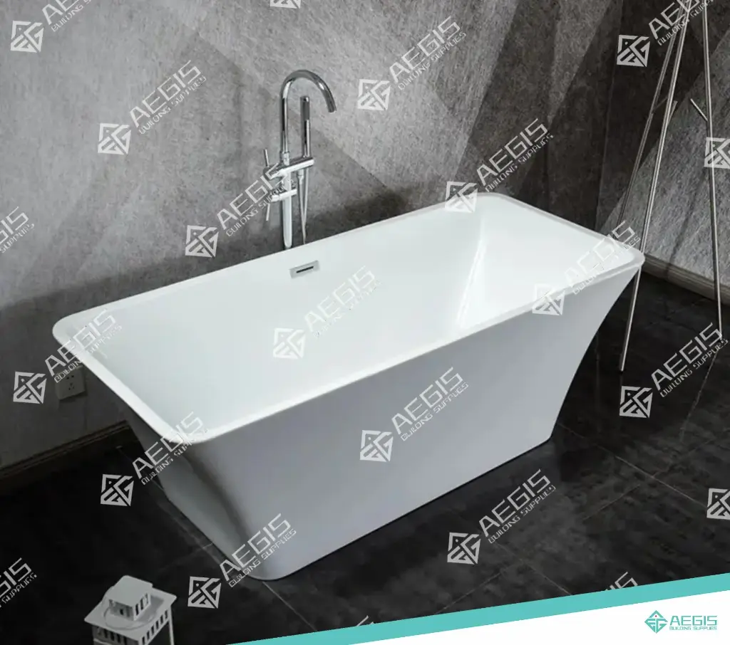 220801 - FREE STANDING BATHTUB ROUNDED SQUARE (67")