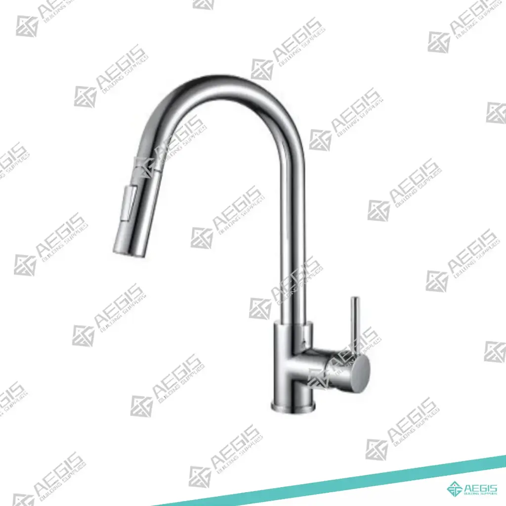 222103 - KITCHEN FAUCET - THIN SHAFT, WIDE BASE, SMALL HANDLE (MATTE BLACK)